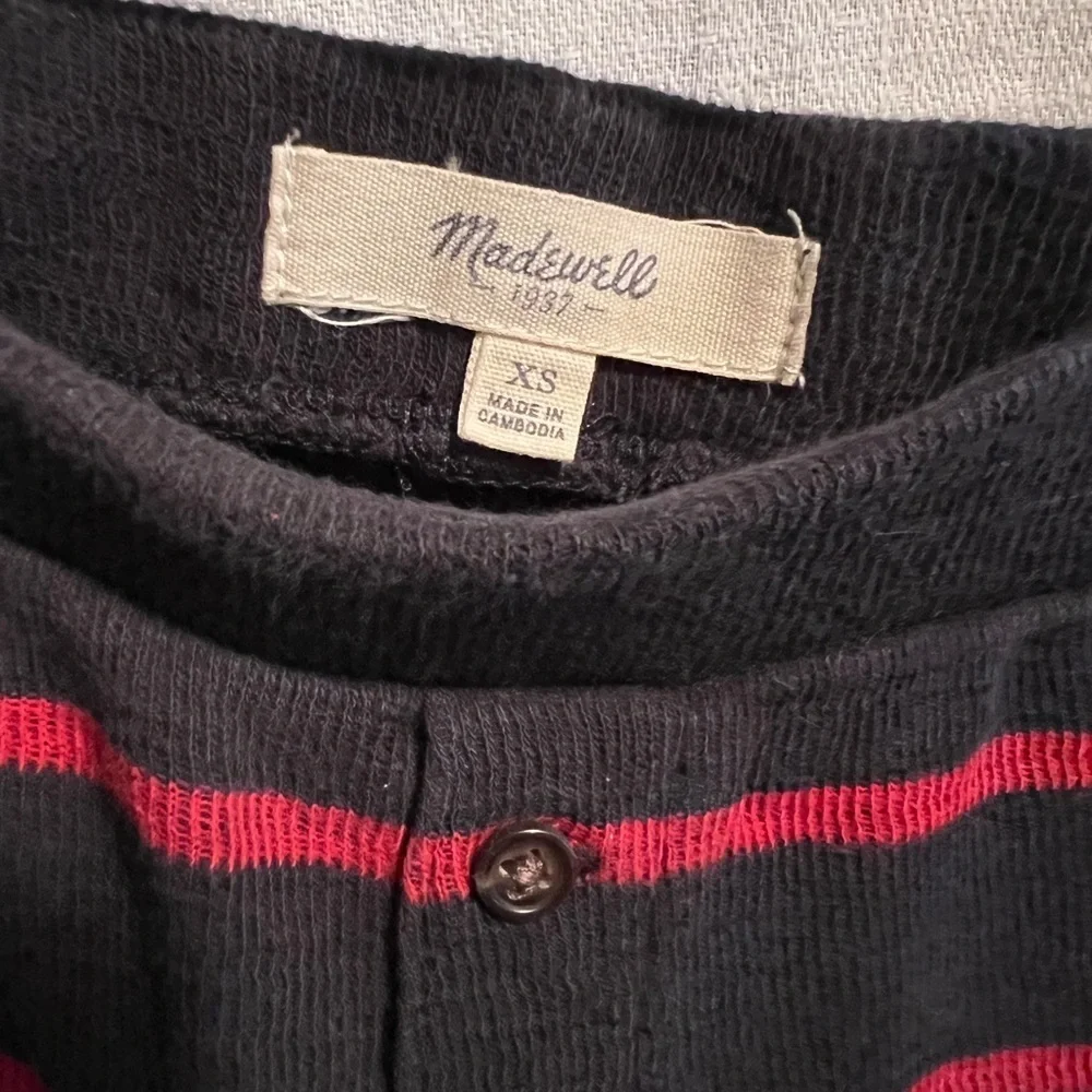 Madewell leggings, long johns. Red and blue. Size x small. Good condition. - Picture 3 of 7